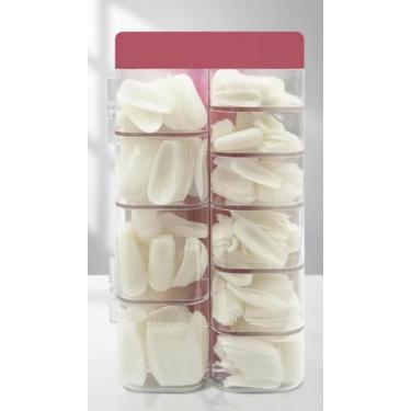 Imagem de Kit 500 Unhas Postiças Bailarina ABS Profissional - Congratulations St