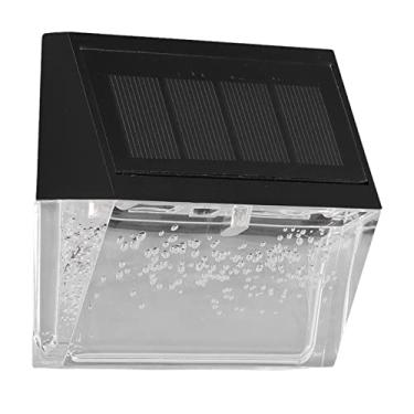 Imagem de Luzes solares de convés, estática dinâmica ampla para aplicação em modo ajustável de iluminação de convés para quintal para exteriores para jardim