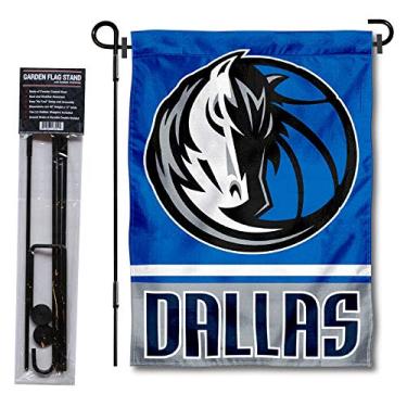 Imagem de Bandeira de jardim WinCraft Dallas Mavericks com suporte