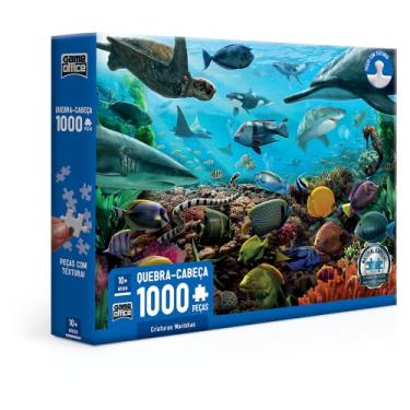 Imagem de Criaturas Marinhas - Quebra-cabeça - 1000 peças - Toyster Brinquedos
