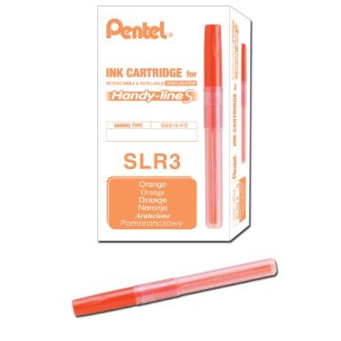 Imagem de Pentel Refil para marcador prático Line S, tinta laranja, caixa com 12 (SLR3-F)