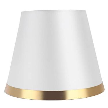 Imagem de Abajur pequeno barril, abajur de pano simples estilo europeu moderno abajur de mesa E27 lâmpada de chão lustre luminária para quartos (PX148 cinza)