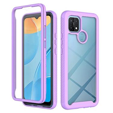 Imagem de Mobile phone accessories Para FOR OPPO A15 Starry Sky Solid Color Series à prova de choque PC + TPU caso protetor phone case