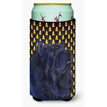 Imagem de Chow Chow Candy Corn Halloween Portrait Tall Boy Beverage Insulator Beverage Insulator Hugger