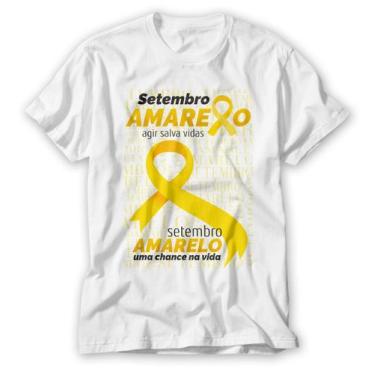 Imagem de Camiseta Setembro Amarelo Blusa Mês De Valorização Da Vida - Vidape