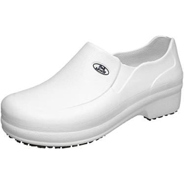 Imagem de Sapato Limpeza Babuche Profissional EVA Sola Antiderrapante Confortavel Unissex Tamanho:48;Cor:Branco;Gênero:Masculino;Departamento BS:Esporte