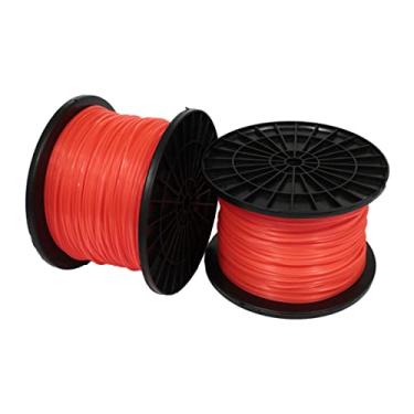 Imagem de Fio De Nylon Quadrado 1,8mm Laranja Para Roçadeira 2kg