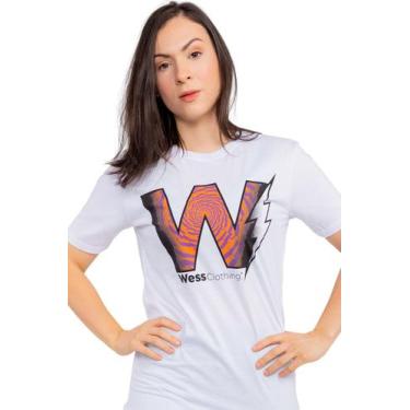 Imagem de Camiseta Geometric Wonder Branca She Wess Clothing