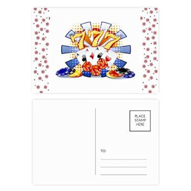 Imagem de Fichas de dados de cassino, ilustração de pôquer, Natal, flor, celebração, cartão postal de bênção