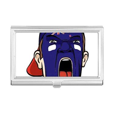 Imagem de Nova Zelândia Maquiagem Facial Gritando Boné Porta-Cartão de Visita Carteira Bolso