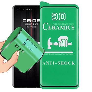 Imagem de HUANGYUNCHAO protetor de tela Para Huawei Mate 40 RS Porsche Design 9D Filme de cerâmica de cola cheia de tela cheia Flim de tela
