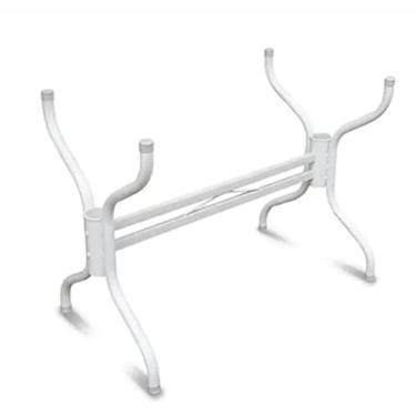Imagem de Base Retangular Para Mesa Vidro Pedra Madeira Gab05 Cor:Branco