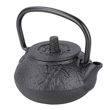 Imagem de Bule de chá de ferro fundido japonês, bule de chá de ferro fundido preto, chaleira japonesa de Tetsubin, mini chaleira de 50 ml, bule de chá tradicional japonês