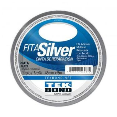 Imagem de Fita Silver Tape Prata 48mmx5m - Tek Bond
