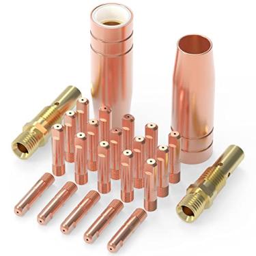 Imagem de Kit de pistola de soldagem Yeswelder MIG Difusor de bico de ponta 0,035" para Lincoln Magnum 100L e Tweco Mini/#1, .030" Accessory Kit