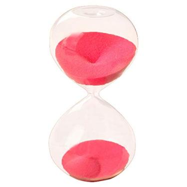 Imagem de (Rosa) - Graces Dawn Super lindo vidro transparente Ampulheta Sand Timer 60 minutos com (Rosa)