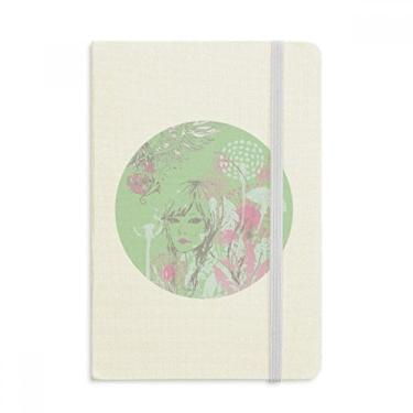 Imagem de Caderno feminino com asas de dente-de-leão oficial em tecido capa dura para diário clássico