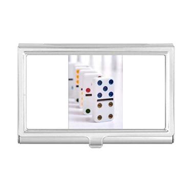 Imagem de Pai Gow Dominoes Dice Gambling Porta-cartões de visita Carteira de bolso