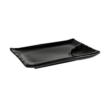 Imagem de Haus Concept - Prato para Sushi Fuji 20,3 X 13 X 2,8cm - Preto