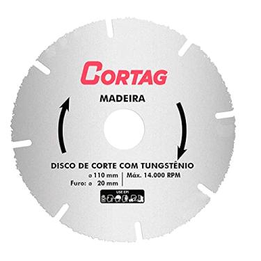 Imagem de Disco Corte Tungstênio Para Madeira Ø110mm Cortag Prata