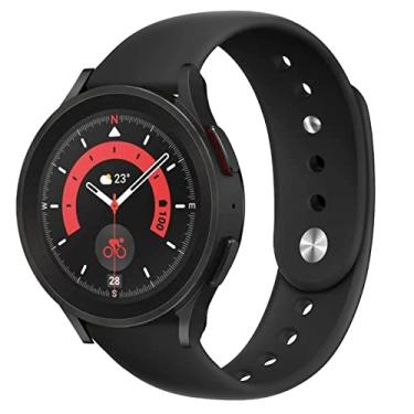 Imagem de Pulseira de substituição compatível com Samsung Galaxy Watch 4, 40/44 mm/pulseira de silicone Galaxy Watch 4 Classic 42/46 mm/Galaxy Watch 3,41 mm/active/active 2,40/44 mm