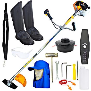 Imagem de Roçadeira Profissional Lateral Vulcan VR430S 43CC 1,7HP Robusta Com Lâmina 2 Pontas Ide...