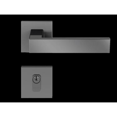 Imagem de Fechadura em Zamac Beethoven ta Quadrada 55mm Grafite Polido Pado