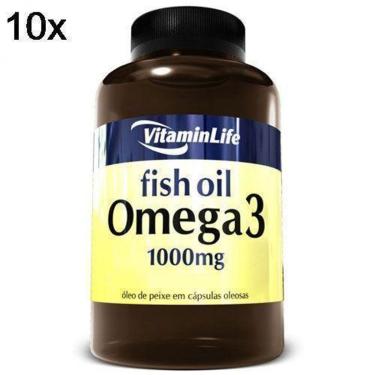 Imagem de Kit 10X Omega 3 1000mg - 200 Cápsulas - VitaminLife-Unissex