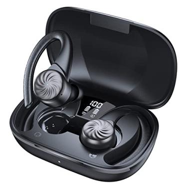 Imagem de Fone de Ouvido Bluetooth 5.3 sobre a orelha Esportivo Sem Fio com Caso de Carregamento TWS Estéreo com cancelamento de ruído S8 - Preto