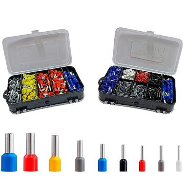 Imagem de 700un Caixa Kit Terminal Tubular Ilhós 0,5mm A 16mm Estojo
