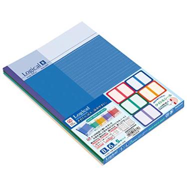 Imagem de Nakabayashi Caderno lógico B524B-5P, B5, pautado B, pacote com 5