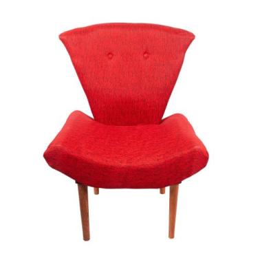 Imagem de Cadeira Decorativa Borboleta Vermelha - Novo Encanto