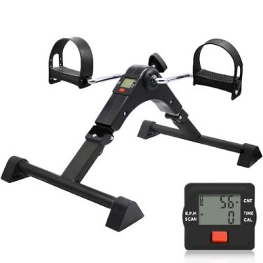 Imagem de Mini Bicicleta Bike Ergométrica Pedaleira Cicloergômetro com Visor LCD para Fisioterapia das Pernas e Braços