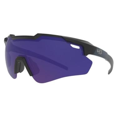 Imagem de Óculos de Sol HB Shield Evo 2.0 - Preto Fosco e Azul 153