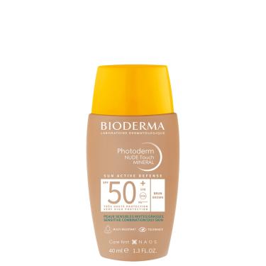 Imagem de Bioderma Photoderm Nude Touch fps 50 + Escuro - Protetor Solar Facial com Cor 40ml