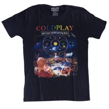 Imagem de Camiseta Coldplay Music Spheres Colors Preta Rock Indie Bo603 Rch - Be