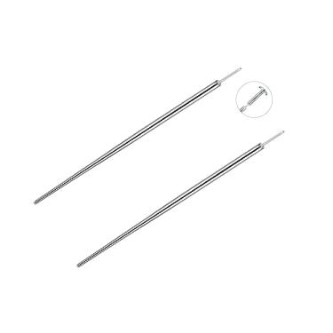 Imagem de Aumeo G23 Titanium Threadless Piercing Taper 14G 16G 18G Pino de Inserção de Piercing para Nariz Lip Monroe Ear Tragus Helix Push In Body Piercing Ferramenta Assistente, Titânio, Titânio