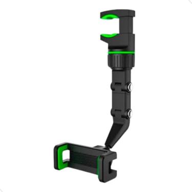 Imagem de Suporte Multifuncional Movel Para Telefone Celular Retrovisor Universal Carro Veicular Automotivo Retrovisor Gira 360 Mundo Compras