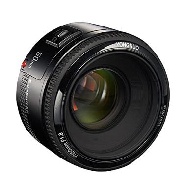 Imagem de YONGNUO YN50mm F1.8, lente de foco automático padrão Prime para câmeras Canon Full Frame SLR EF Mount Preto