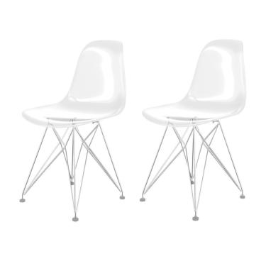 Imagem de Cadeira para Sala de Jantar Eames Pc Eiffel Transparente