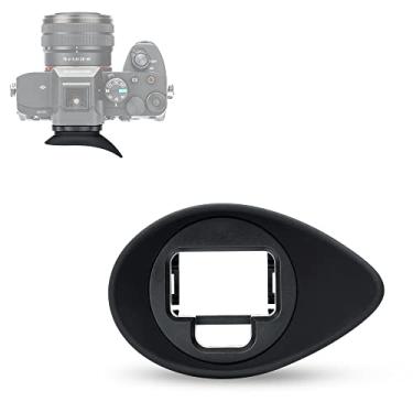Imagem de JJC Visor ocular ocular para Sony A7R V A7R5 A7 IV A7M4 A7S III A7SIII A7S3 A1 Alpha 1 substitui o copo ocular Sony FDA-EP19, silicone macio de forma oval e design rotativo de 360°