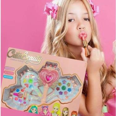 Imagem de Kit Combo Maquiagem Infantil Paleta De Maquiagem Infantil Menina - Toy