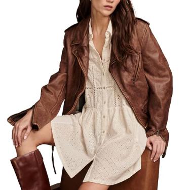 Imagem de Lucky Brand Vestido feminino com gola em camadas, Turtledove, XGG