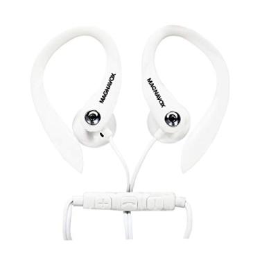 Imagem de Magnavox Fones de ouvido MHP4854-WH com microfone - Disponível em preto e branco - Cabo emborrachado durável
