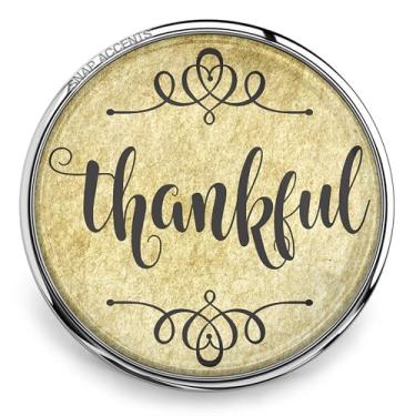 Imagem de Faith Snap Jewelry Ginger Charm Vintage 18MM Ação de Graças Botão de Bênção da Família Cristã Serve em Pulseiras, Colares, Chaveiros e Anéis Femininos Personalizados, Vidro, metal, encaixe