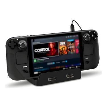 Imagem de Suporte Dock de Carregamento Base Carregador Compatível com Console Steam Deck 3 Entradas Usb