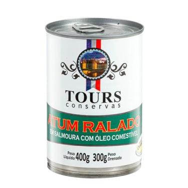 Imagem de Atum Ralado em Salmoura com Óleo Comestível Tours 400g