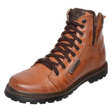 Imagem de Bota Coturno Em Couro Mega Boots 6016 Whisky-cafe-Masculino