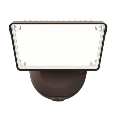 Imagem de Halo Outdoor TGS3S401DSRB selecionável (3000, 2500, 2000 lúmens) Luz de LED com sensor crepúsculo ao amanhecer, 1 cabeça quadrada, bronze