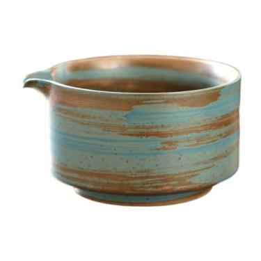 Imagem de YWJLQH Tigela de Chá de Porcelana Tradicional Matcha Bowl Tea Ceremony Chawan, Tigela de Mistura Matcha para Amantes de Chá, Família Iniciante, Azul, Tamanho real